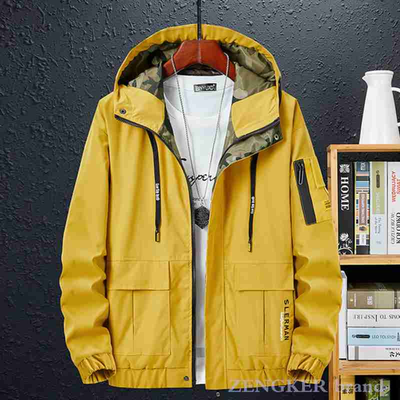 Μπουφάν Ανδρικά Ανοιξιάτικα Φθινοπωρινά Ρούχα Top Trend Ανδρικά Ανοιξιάτικα Plus Size με κουκούλα Νέο Ανδρικό Αθλητικό Casual Jacket 8XL 9XL