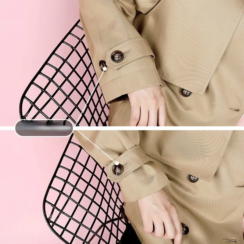 Trench Women Eleganti Solid Preppy Stils Brīvais laiks Minimālisms Populāri Stilīgi Jaunākie Ikdienas Sieviešu Apģērbi Ielu apģērbi Ulzzang Cozy
