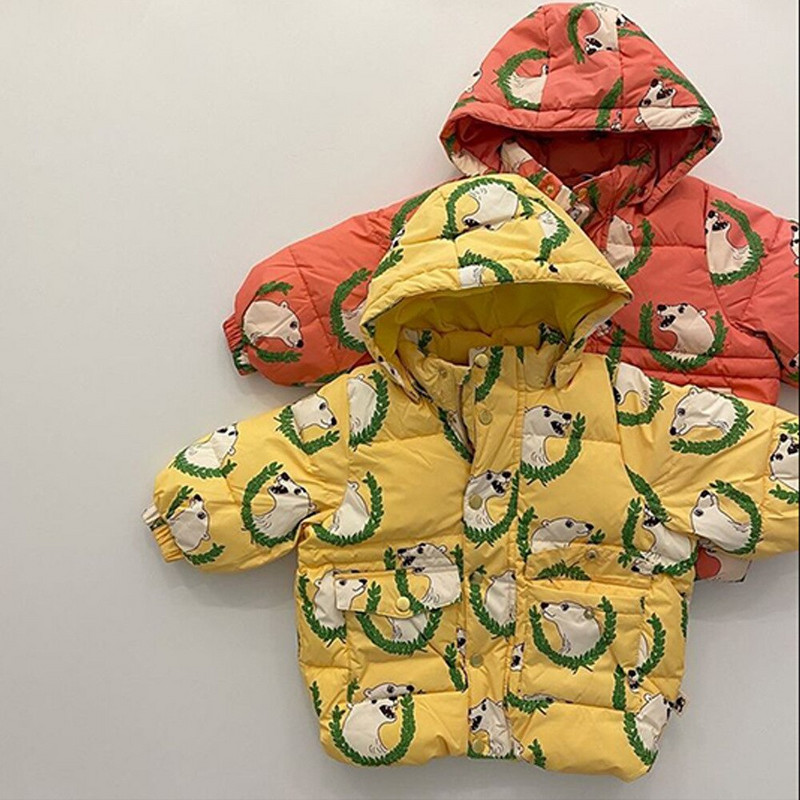 Παιδικό Χειμερινό Μπουφάν Μίνι 2021 Down Parkas Ζεστό Παλτό για Μικρά Κορίτσια Αγόρια Μπουφάν με φερμουάρ Χοντρό Παιδικά Εξωτερικά Ρούχα