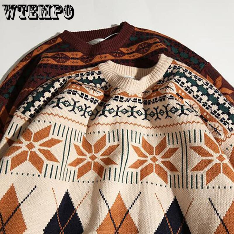 Χονγκ Κονγκ Μαλακά Πλεκτά Φόρεμα Ζευγαριού Χαλαρό Τεμπέλικο Στιλ Αρχαία Πουλόβερ Ανδρικά και Γυναικεία ρούχα για το φθινόπωρο και το χειμώνα