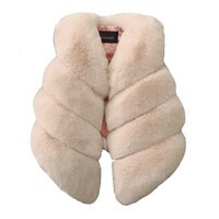 Παιδικό κοριτσίστικο γιλέκο από ψεύτικη γούνα Μόδα φθινοπώρου & χειμώνα Χοντρό ζεστό πολύχρωμο γιλέκο Παιδικό πανωφόρι Βρεφικό κορίτσι Χριστουγεννιάτικα ρούχα