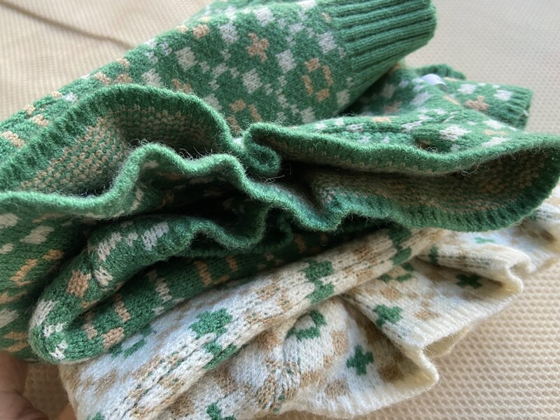 Φθινοπωρινά χειμωνιάτικα γιλέκα για κορίτσια Πλεκτό πουλόβερ Γιλέκο με λαιμόκοψη ζακάρ ύφανση Vintage αμάνικα παιδικά πανωφόρια πλεκτά