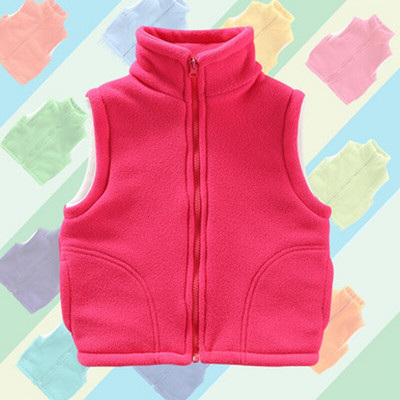 Pusaudžu Virsdrēbes Vestes Bezpiedurknēm Jakas Bērnu Veste zēnam Meitenei Polar Fleece Baby Bērnu Veste Silta Ziemas 100-150cm