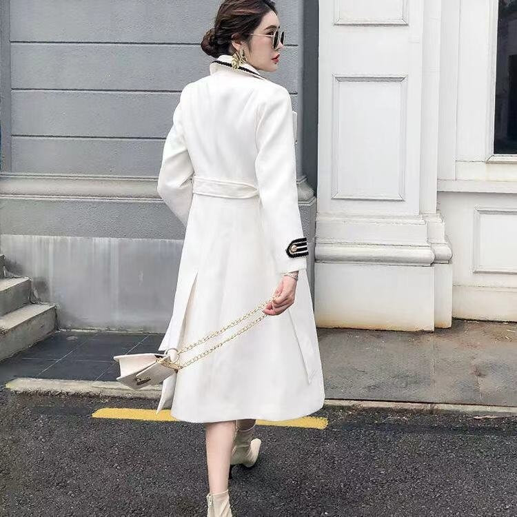 Ženska vjetrovka Zimska široka duga japanska plašt Elegantna topla ležerna ženska jakna Vintage trenč kaput Ženska gornja odjeća