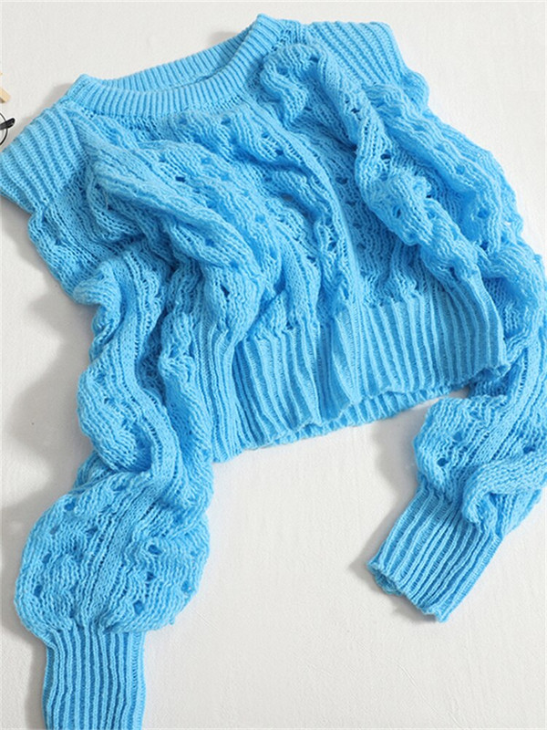 Sieviešu Yitimoky džemperis, dobs, adīts džemperis, džemperis ar garām piedurknēm, apgriezts tops korejiešu modes rudens ziema 2022 zaļš apģērbs