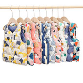 Mazuļu vestes bez piedurknēm multfilmas dūnu drēbes jaka zēni meitenes mēteļi bērniem āra veste veste bērnu virsdrēbes JYF