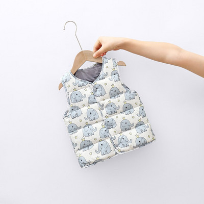 Mazuļu vestes bez piedurknēm multfilmas dūnu drēbes jaka zēni meitenes mēteļi bērniem āra veste veste bērnu virsdrēbes JYF