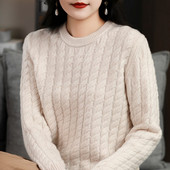 Storas džemperis Moteriški kašmyro megztiniai 100 % merino vilnos megztinis 2022 m. žiemos džemperis Nauji drabužiai Korėjos mados megztinių viršus
