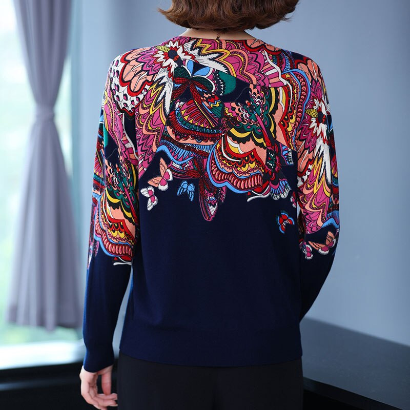 YISU 2021 Νέο φθινοπωρινό μάλλινο πουλόβερ πουλόβερ Γυναικεία Μαλακά χαλαρά πλεκτά πουλόβερ Jumpers Γυναικεία πουλόβερ εκτύπωσης μόδας Γυναικεία