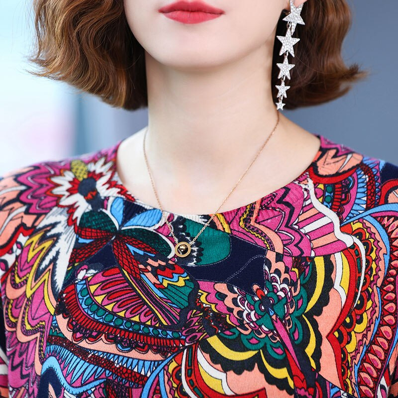 YISU 2021 Νέο φθινοπωρινό μάλλινο πουλόβερ πουλόβερ Γυναικεία Μαλακά χαλαρά πλεκτά πουλόβερ Jumpers Γυναικεία πουλόβερ εκτύπωσης μόδας Γυναικεία