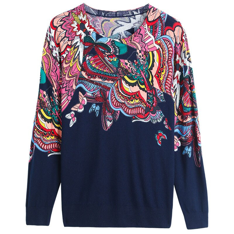 YISU 2021 Νέο φθινοπωρινό μάλλινο πουλόβερ πουλόβερ Γυναικεία Μαλακά χαλαρά πλεκτά πουλόβερ Jumpers Γυναικεία πουλόβερ εκτύπωσης μόδας Γυναικεία