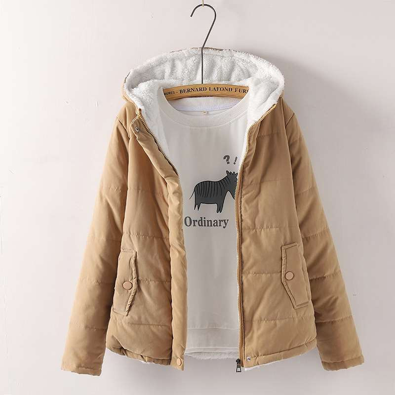 2019 Nove ženske parke Jesen Zima Pamučne tople s kapuljačom Parka jakna Ležerna vunena gornja odjeća kz063