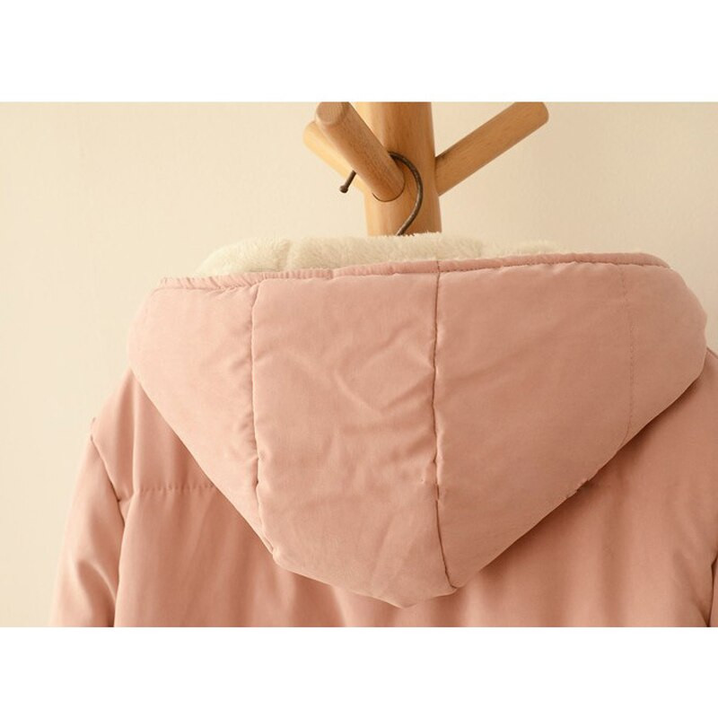 2019 Nove ženske parke Jesen Zima Pamučne tople s kapuljačom Parka jakna Ležerna vunena gornja odjeća kz063