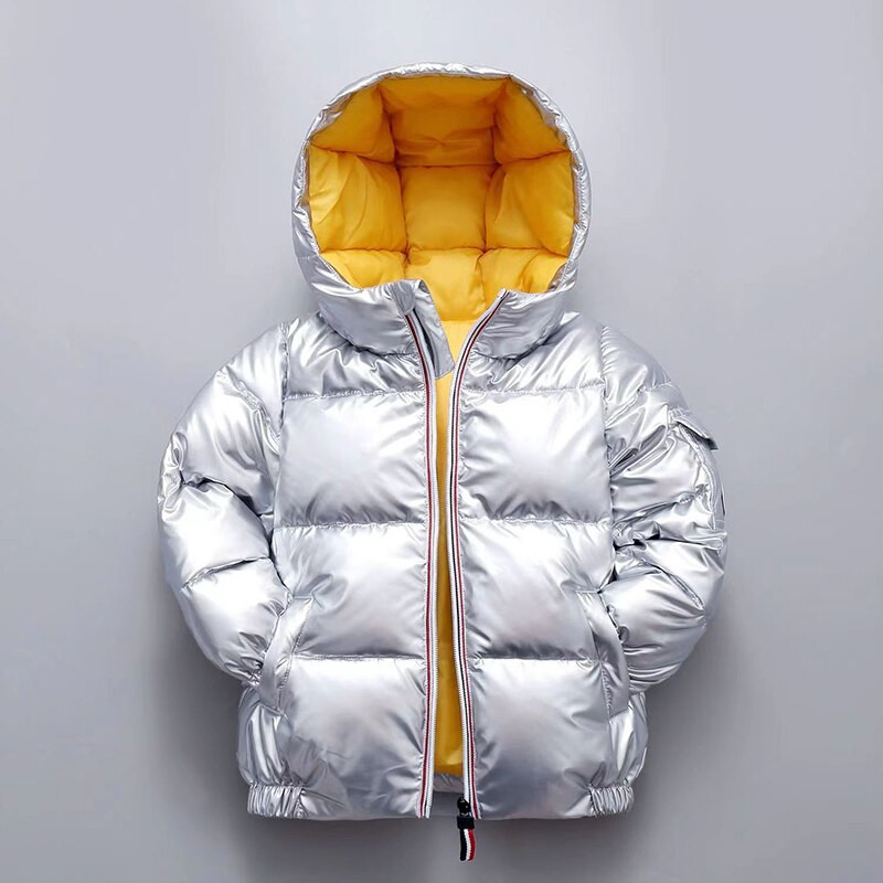 2-10 godina Zimska puhasta jakna za dječake Sjajna modna kaputa za bebe princeze s kapuljačom Vodootporna gornja odjeća Dječja odjeća