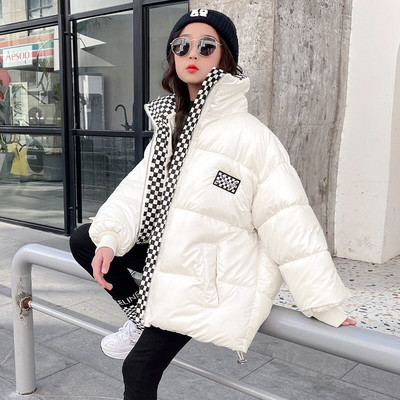 8 10 ετών για κορίτσια με βαμβακερά χειμωνιάτικα μπουφάν Μόδα για αγόρια Χαλαρό παχύ παλτό για έφηβες