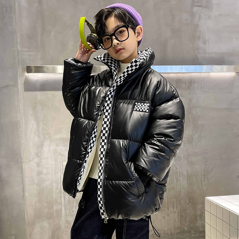 8 10 ετών για κορίτσια με βαμβακερά χειμωνιάτικα μπουφάν Μόδα για αγόρια Χαλαρό παχύ παλτό για έφηβες