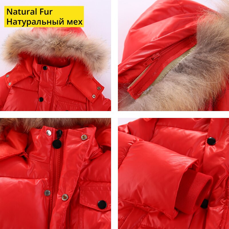 IYEAL Rusija Zimski dječji komplet odjeće za dojenčad, dječake, pamučni kaput + kombinezon, skijaško odijelo otporno na vjetar, dječja odjeća za bebe