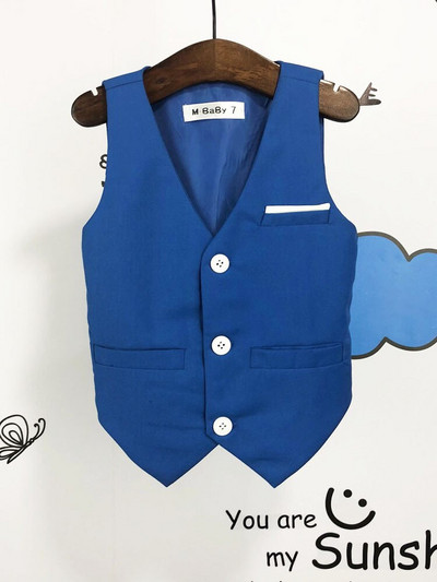 Bērnu veste pavasara rudens zēnu kleita vestīte bērniem Catwalk saimnieka priekšnesums modes veste puķu puišu ballītes kāzu kostīms