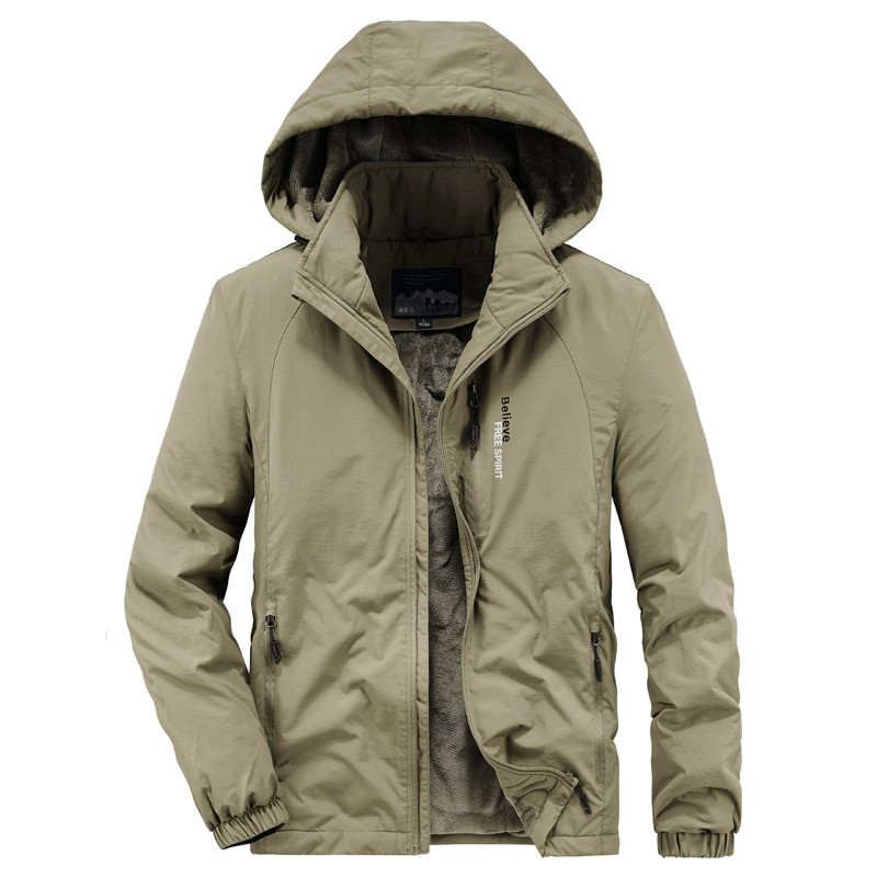 Νέο 2021 Ανδρικό Χειμώνα Παχύ Ζεστό Μπουφάν Στρατού με κουκούλα Streetwear Casual Παλτό Βαμβακερή επένδυση Ανδρικά παλτό jaqueta masculina