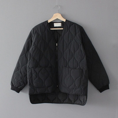 Mozuleva jaunums 2022. gada rudens ziemas sieviešu jakas V-veida kakla izgriezuma stepēts puferis parkas Augstas kvalitātes silts, liela izmēra vintage savvaļas sieviešu mētelis