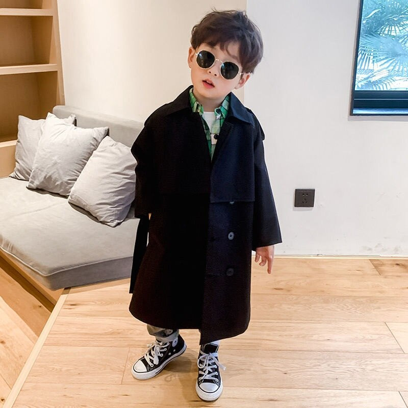 Modna vjetrobranska jakna za djevojčice i dječake u trenču za malu djecu, tinejdžere, dugu jesensku, proljetnu dječju jaknu za prašinu, gornja odjeća za bebe 3-14 godina