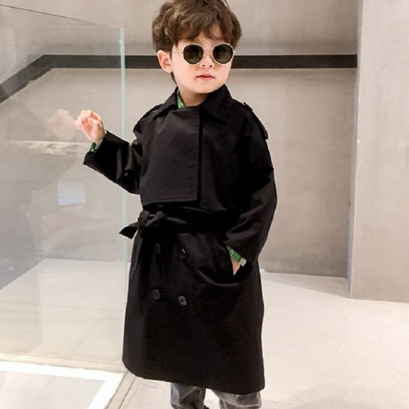 Modna vjetrobranska jakna za djevojčice i dječake u trenču za malu djecu, tinejdžere, dugu jesensku, proljetnu dječju jaknu za prašinu, gornja odjeća za bebe 3-14 godina