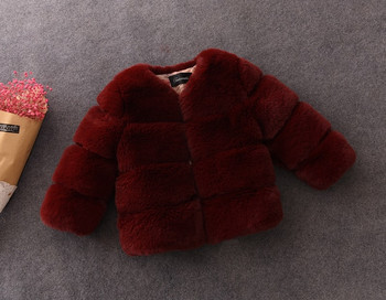 Βρεφικό μπουφάν 2019 / Παιδικό παλτό / Baby girl παλτό από ψεύτικη γούνα