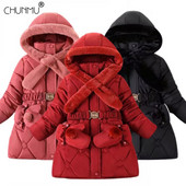 4-12 T Βρεφικό μπουφάν για κορίτσια Παιδικά παλτό μόδας για αγόρια Τεχνητή γούνα Ζεστή κουκούλα για χειμωνιάτικα κορίτσια Βρεφικά ρούχα Παιδικό μπουφάν