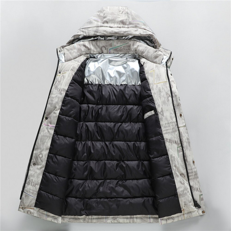 Plus Size 10XL Ανδρικό Ανδρικό Μπουφάν Χοντρό Ζεστό Υψηλής Ποιότητας Πάρκα Αδιάβροχα Παλτό με κουκούλα Αντιανεμικά Εξωτερικά Ενδύματα Καμουφλάζ