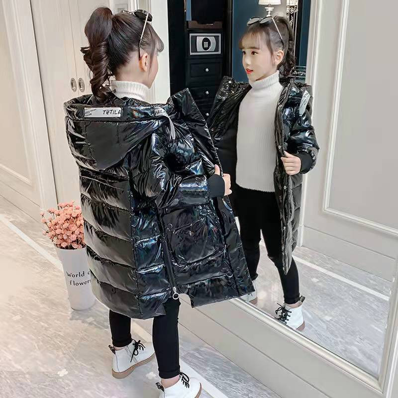 -35 grādi krievu ziema Bērnu dūnu mēteļi biezi garās jakas lieli bērni plus samta biezi mēteļi meiteņu dūnu mēteļi 4-12G