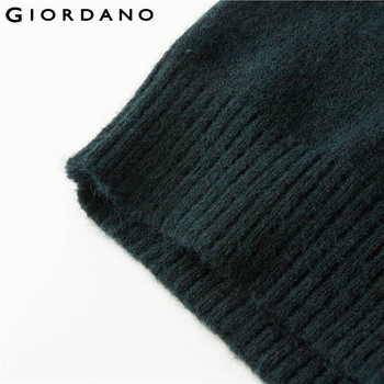 Дамски пуловери Giordano Thick 7 Stich Kniting Fair Isle Crewneck Sweater Ragaln Sleeves Crewneck Свободни ежедневни пуловери 18352609