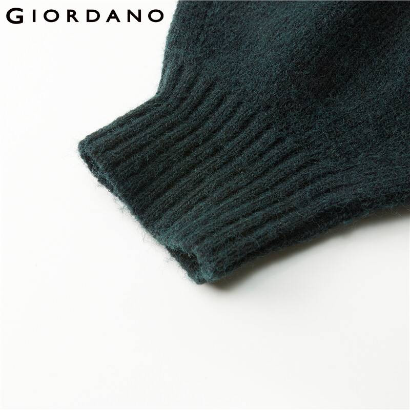 Giordano Γυναικεία πουλόβερ χοντρό 7 βελονιές Πλεκτομηχανές Fair Isle Crewneck Πουλόβερ Ragaln Sleeves Crewnneck Loose Casual πουλόβερ 18352609