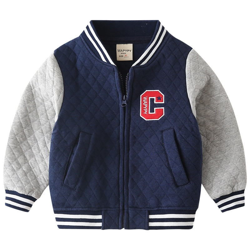 DIMUSI Proljeće Jesen Bejzbol jakne za dječake Modne jakne Dječja odjeća Ležerna vjetrovka za bebe Dječja jakna s kapuljačom