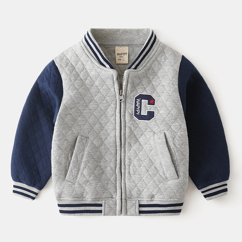 DIMUSI Proljeće Jesen Bejzbol jakne za dječake Modne jakne Dječja odjeća Ležerna vjetrovka za bebe Dječja jakna s kapuljačom