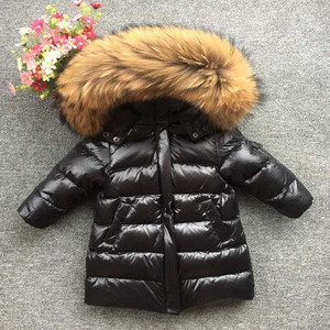 Djeca djevojčice dječak Rusija Zima parka od pravog krzna 90 dolje Duga kaput jakna kaput beba dječja odjeća -30 gornja odjeća