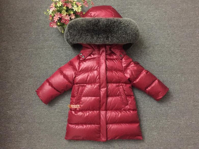 Djeca djevojčice dječak Rusija Zima parka od pravog krzna 90 dolje Duga kaput jakna kaput beba dječja odjeća -30 gornja odjeća