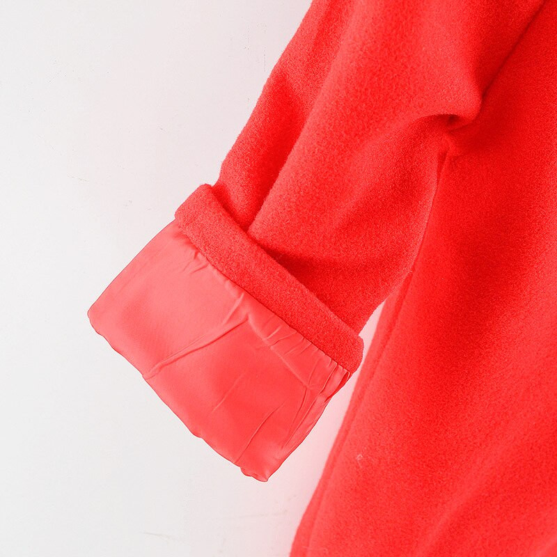 Djevojčice Dječaci Proljeće Zima Mješavina vune Jakna Kaput Odjeća Dojenčad Mala djeca Božić Novogodišnji kostim Mješavina Odjeća Gornja odjeća