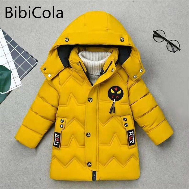 Poiste pika karusnahaga kapuutsiga talvejope Puuvillane laste poiste pealisriided 4 5 6 7 8 aastat teismeliste poiste soe lumeülikond sulejope