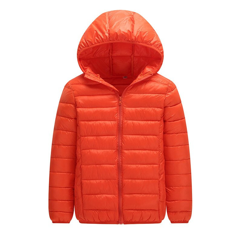 Υψηλής ποιότητας Χειμερινό μπουφάν Αγόρια πουπουλένιο Παιδικό Παιδικό Ανοιχτό παλτό με κουκούλα για κορίτσια Λεπτά ζεστά πανωφόρια 10 12 14 16 Y
