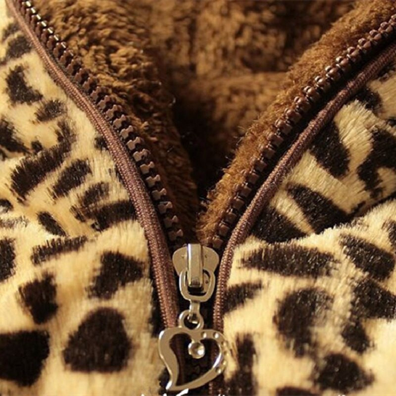 Zimska toplina s leopard printom, mekani vuneni kaput s kapuljačom za djevojčice, dječja odjeća, gornja odjeća za djecu od 1 do 8 godina