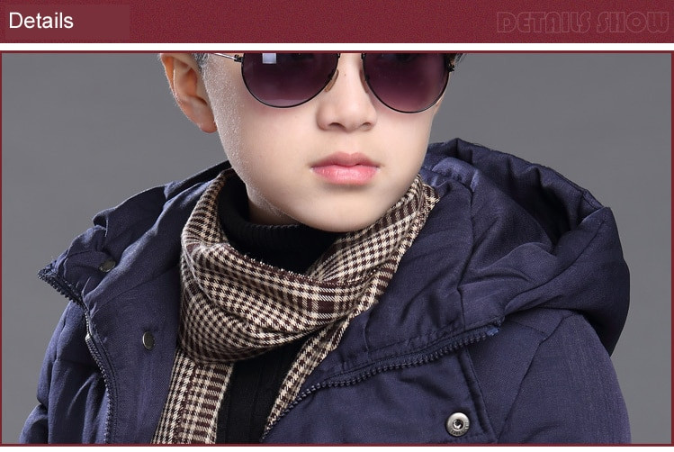 Νέο Παιδικό χειμερινό παλτό με κουκούλα Παιδικό τζάκετ Warm Down Cotton Outwear για 3 έως 15 ετών Εφηβικό παιδικό χειμερινό μπουφάν