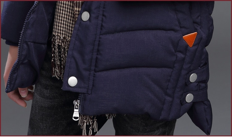 Νέο Παιδικό χειμερινό παλτό με κουκούλα Παιδικό τζάκετ Warm Down Cotton Outwear για 3 έως 15 ετών Εφηβικό παιδικό χειμερινό μπουφάν