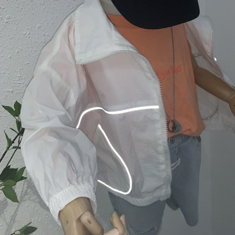 Ljetne modne lagane dječje majice za sunčanje s reflektirajućim trakama, kaputi za djevojčice, jakne za dječake za 1-12 godina