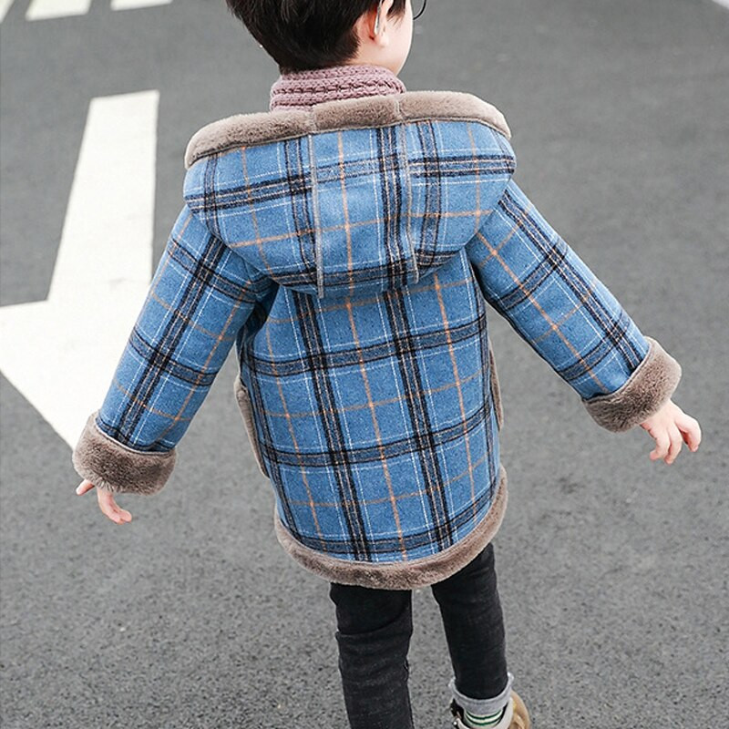 Winter Plus Size Ζεστά Παλτό για Αγόρι Νέα άφιξη Παιδικά Μακρυμάνικα Εξωτερικά Ενδύματα Παιδικά Παχύ Μόδα Casual Loose Jacket