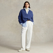 2022 RL Πουλόβερ Γυναικεία χειμερινά ρούχα Μόδα Πόλο γιακά Πλεκτό Unisex Πουλόβερ Πουλόβερ Μαλλί + Παλτό κασμίρ