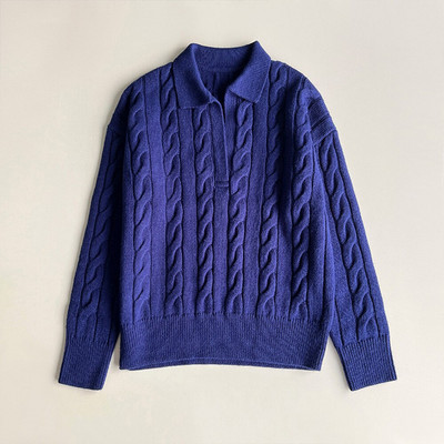 2022 RL Πουλόβερ Γυναικεία χειμερινά ρούχα Μόδα Πόλο γιακά Πλεκτό Unisex Πουλόβερ Πουλόβερ Μαλλί + Παλτό κασμίρ