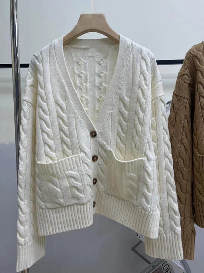 2022 RL Πουλόβερ Γυναικεία χειμερινά ρούχα Μόδα Πόλο γιακά Πλεκτό Unisex Πουλόβερ Πουλόβερ Μαλλί + Παλτό κασμίρ