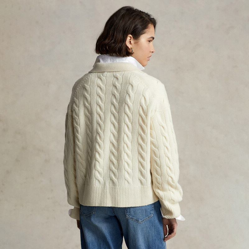 2022 RL Πουλόβερ Γυναικεία χειμερινά ρούχα Μόδα Πόλο γιακά Πλεκτό Unisex Πουλόβερ Πουλόβερ Μαλλί + Παλτό κασμίρ