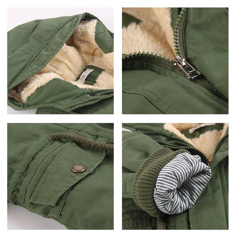 Lastemantel talvefliisist õuejoped poistele Tüdrukutele soojendav kapuutsiga plüüs puuvillane soe paksendatud suleriided tuulejakk