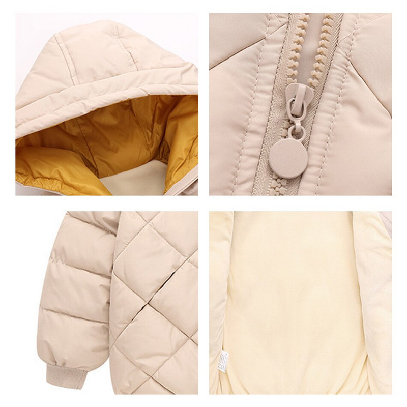 VOGUEON 2022 Fleece Winter Parkas Παιδικά Μπουφάν για Κορίτσια Αγόρια Χοντρό βελούδινο Παιδικό παλτό Παιδικό Πανωφόρι Βρεφικό Πανωφόρι